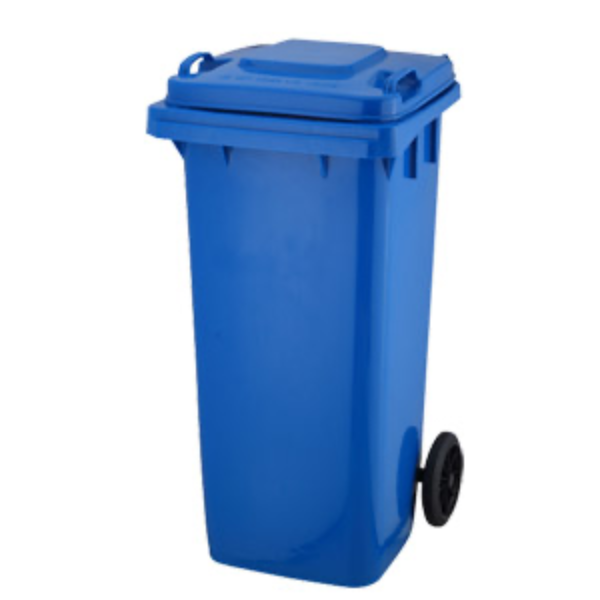 CONTENTOR 120L C/RODAS AZUL