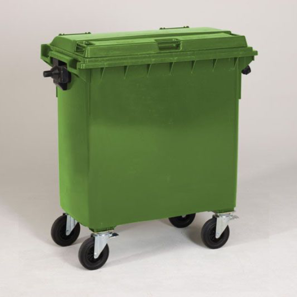 CONTENTOR 800L C/TAMPA VERDE