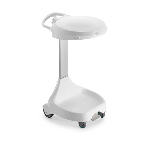 CONTENTOR C/RODAS SMILE W-20 C/TAMPA BRANCA