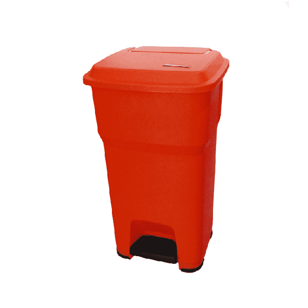 CONTENTOR 60L HERA VERM. C/PEDAL VILEDA