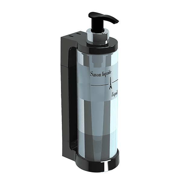 SUPORTE DISPENSADOR SABONETE ISISS PRETO JVD