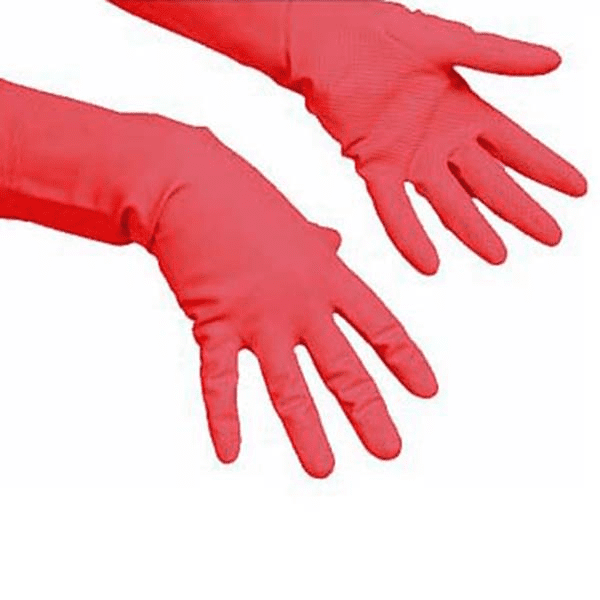 LUVA MULTIUSOS VERM.VILEDA 7,5-8 174343 (10Par)