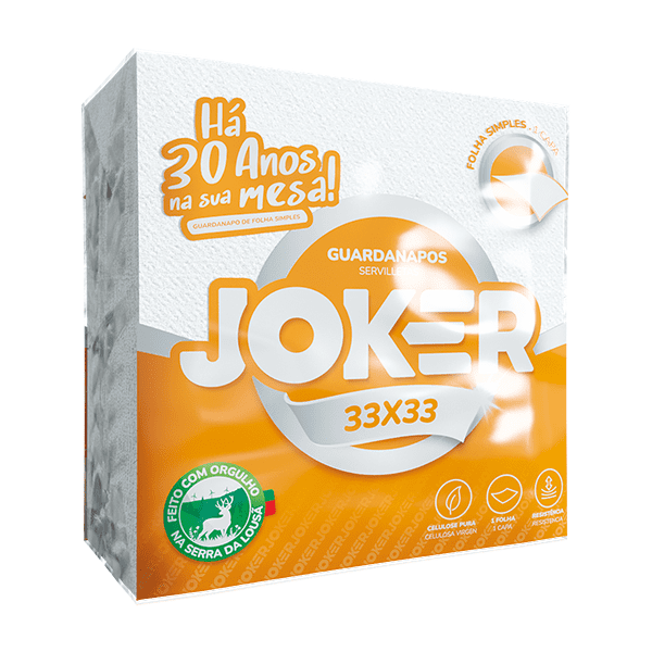 GUARDANAPO 33x33 1F JOKER (30p x 70f)