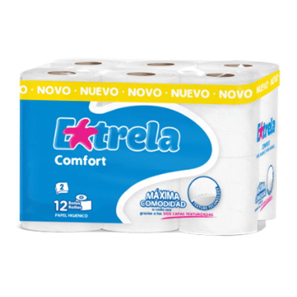 HIGIENICO DOMESTICO 2F EXTRELA CONFORT (108r x 12m)