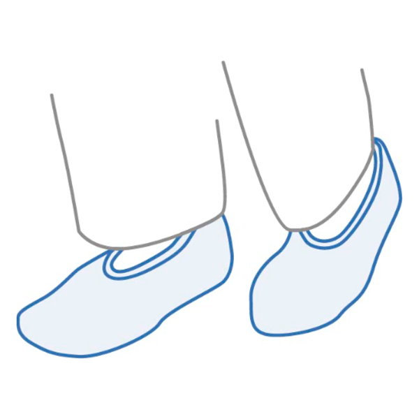 COBRE SAPATOS PP AZUL (100Un)