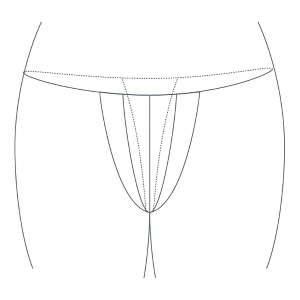 TANGA SENHORA EM PP BRANCO (100Un)