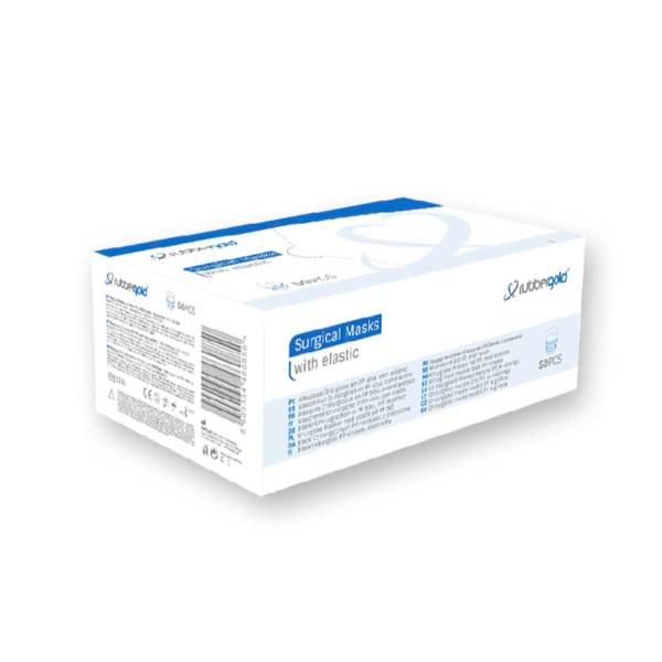 MASCARA CIRURGICA EM PP AZUL C/ELAST. (50Un)