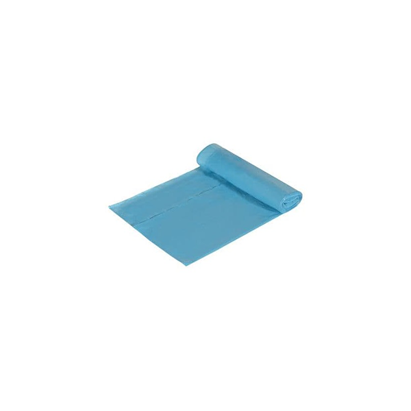 SACOS LIXO ROLO AZUL 30L 52x60 50 C/FECHO (15 Sacos)