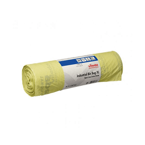 SACOS LIXO ROLO VILEDA AMARELO 130L EXTRA-FORTE 90x110 (20s)