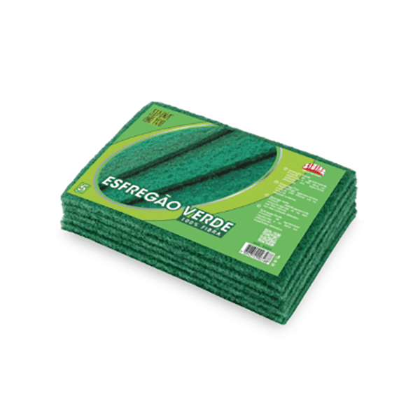 ESFREGAO VERDE CORTADO SIBINA (5Un)