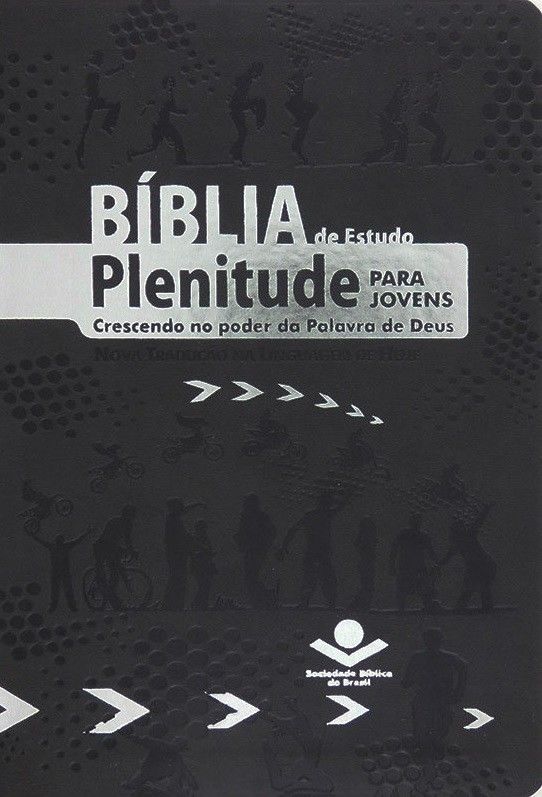 Bíblia de Estudo | Plenitude | Para Jovens | NTLH | Cinza/Preto
