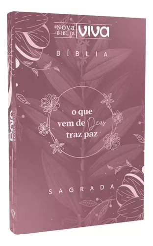 Nova Bíblia Viva | LNV | Letra Média | Capa Dura | Rose | Estilo Slim