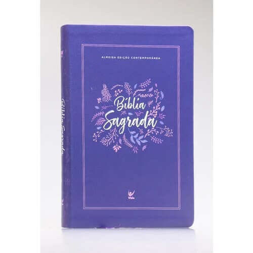 Bíblia Sagrada | AEC | Letra Gigante | Roxo Flores