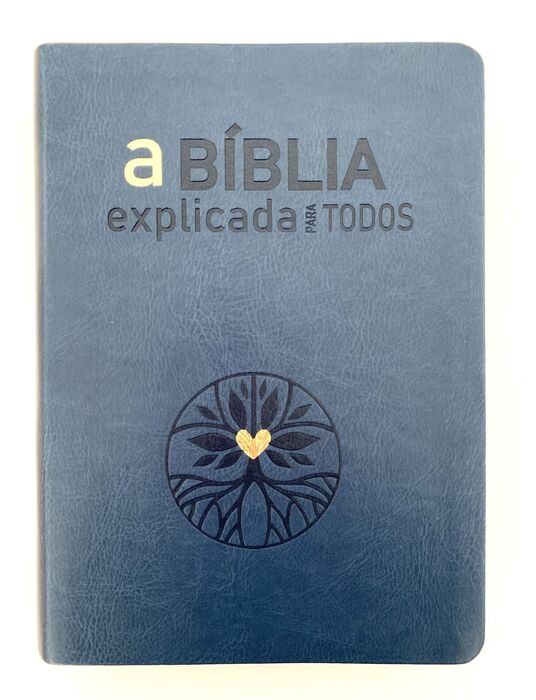 Bíblia de Estudo | Explicada | BPT | Letra Grande | Azul