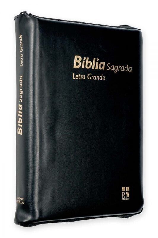 Bíblia Sagrada | ARC | Letra Grande | Preto | C/Fecho