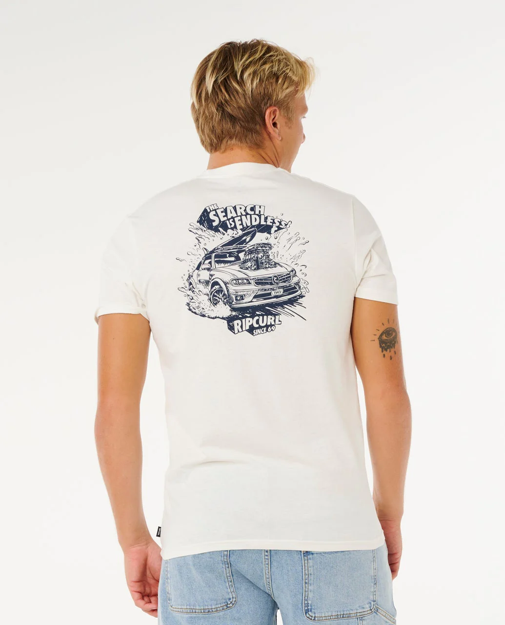T-SHIRT RIP CURL (M) KEEP ON TRUCKING