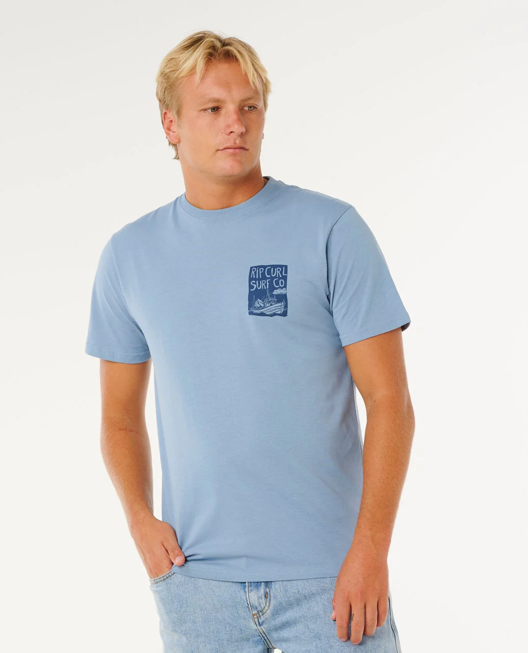 T-SHIRT RIP CURL (M) KEEP ON TRUCKING