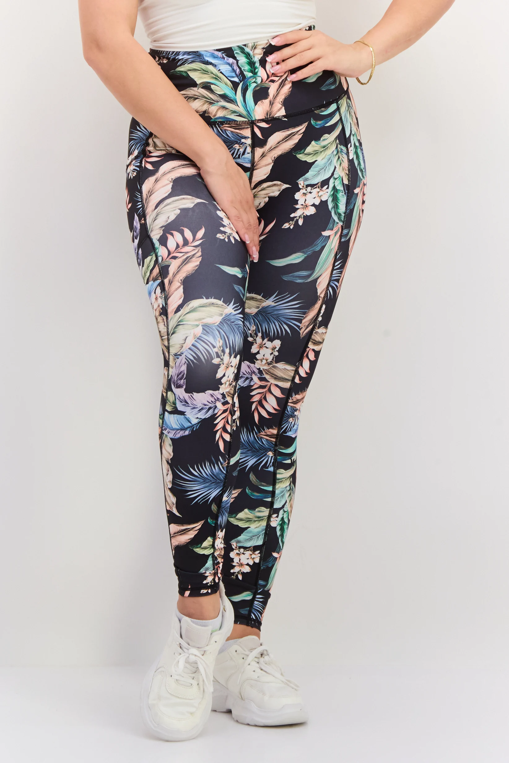 LEGGING HURLEY (W) WISPY LEAVES SIDE POCKET