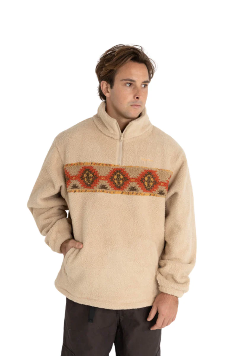 SWEAT S/CAPUZ RHYTHM (M) DUSTY QUARTER ZIP