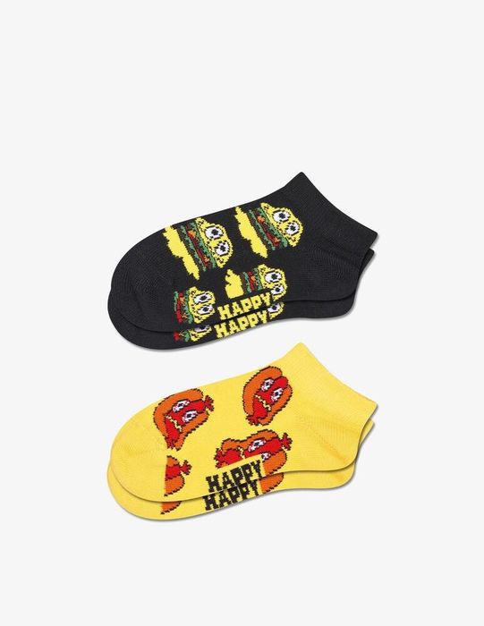 HAPPY SOCKS SMELLY BURGER LOW (PACK 2)