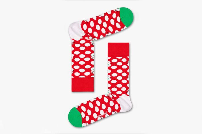 HAPPY SOCKS BIG DOT SNOWMAN