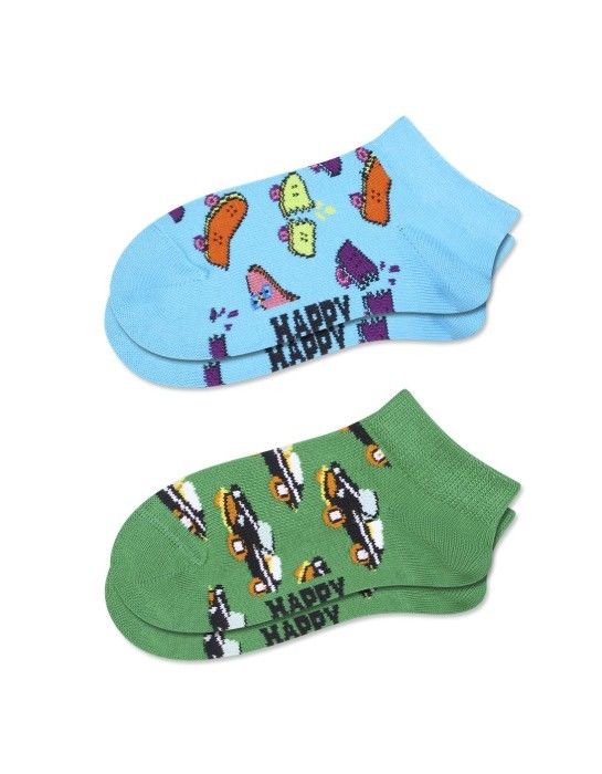 HAPPY SOCKS SKATEBOARD LOW (PACK 2)