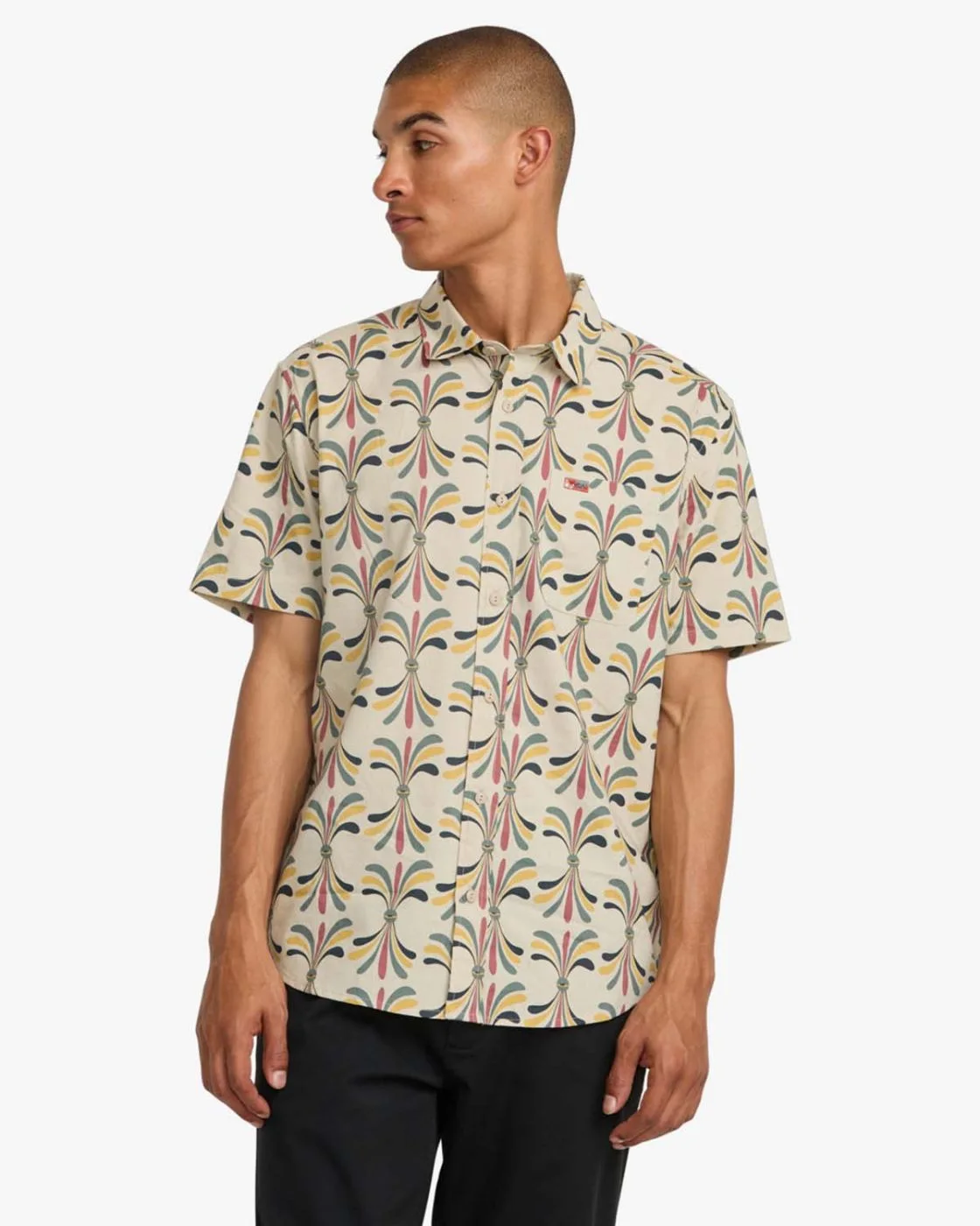 CAMISA RVCA (M) LAURYN ALVAREZ EYE FLORAL
