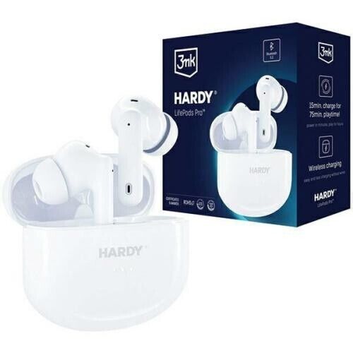 Auriculares 3MK Hardy LifePods Pro White