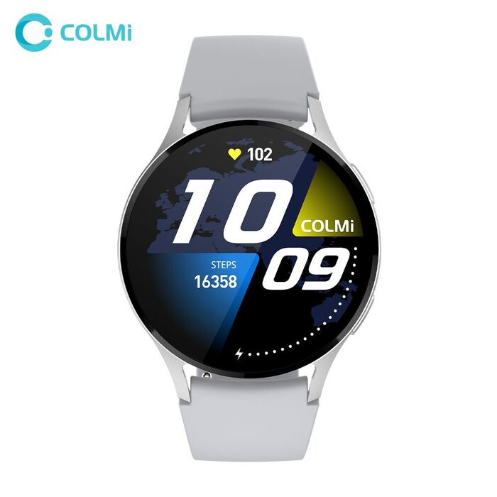 Smartwatch Colmi i28 Ultra Silver Bracelete silicone cinza 