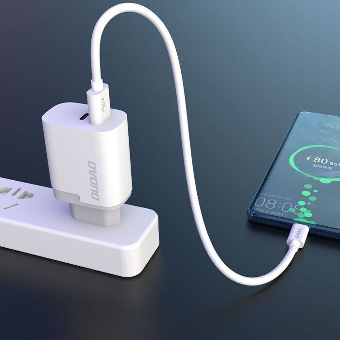 Adaptador Tomada Dudao A6XEU USB+TYPE-C 22.5W 