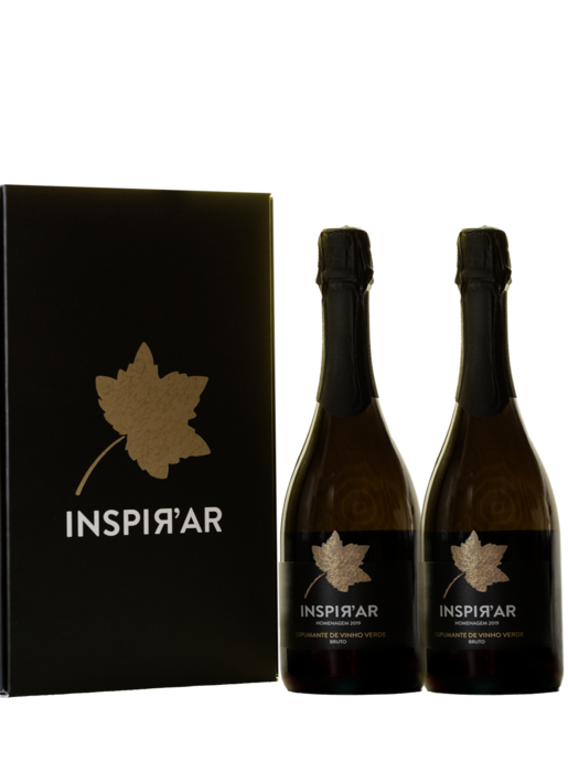 KIT 2 GARRAFAS - ESPUMANTE HOMENAGEM BRUTO 2019 - VINHO VERDE DOC