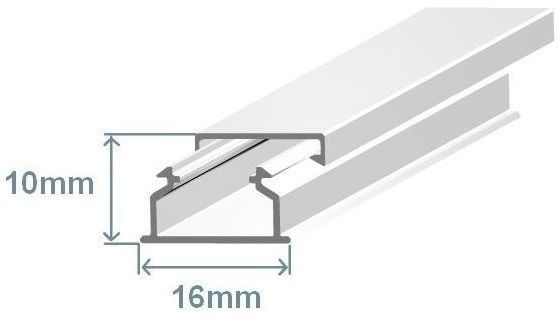 Calha 16x10mm Adesiva (2mt) 10020FBR Efapel