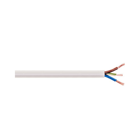 Cabo FVV 3G2,5mm H05VV-F Branco (metro)