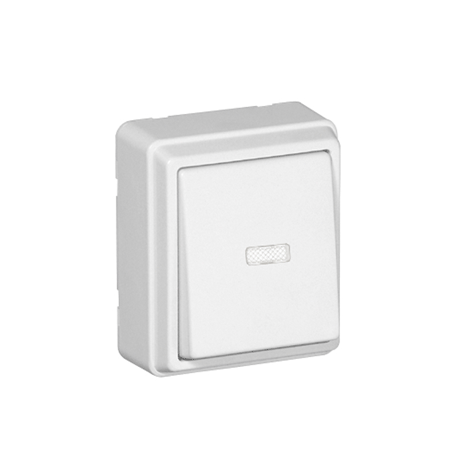 Botão Basculante Luminoso 37152CBR Branco Efapel