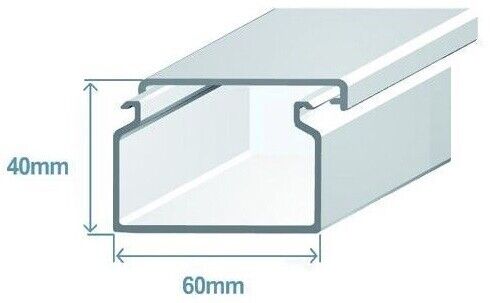 Calha 60x40mm (2mt) 13030CBR Efapel