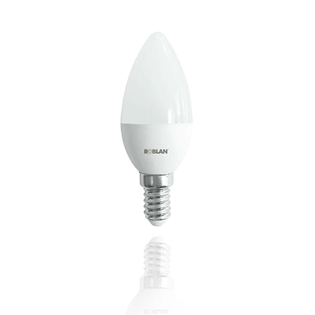 Lâmpada LED Vela 5W 4100K (Luz Neutra) E14 Roblan