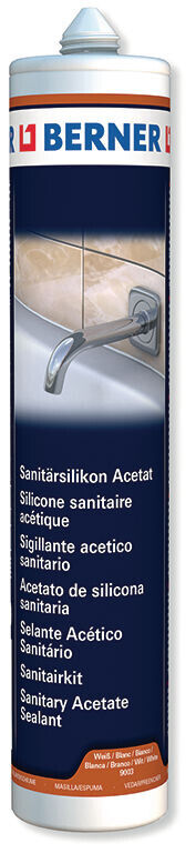 Silicone de acetato sanitário 310ml Berner