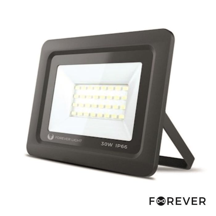 Projetor LED 30W 230V 6000K 2400LM Preto Forever Light