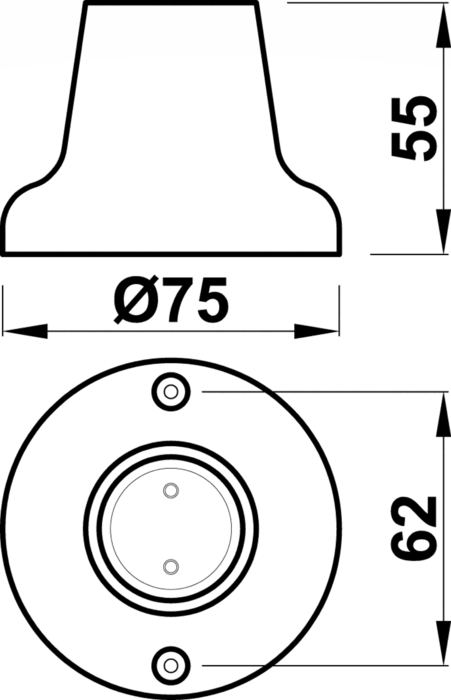 Casquilho Lâmpada E27 Branco Base Reta Solera