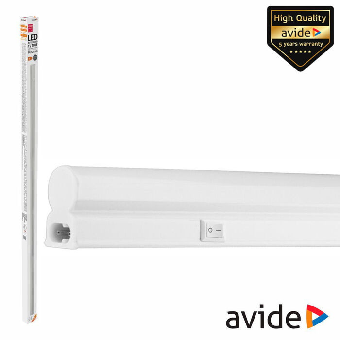 Armadura LED T5 15W 90cm c/Interruptor 4000K 1500Lm AVIDE