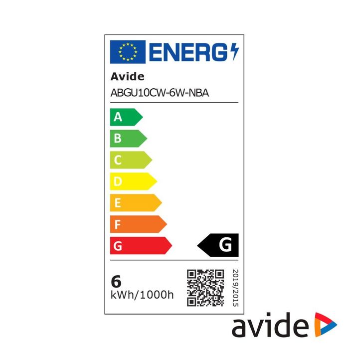 Lâmpada LED GU10 6W 6400K 460lm SPOT AVIDE