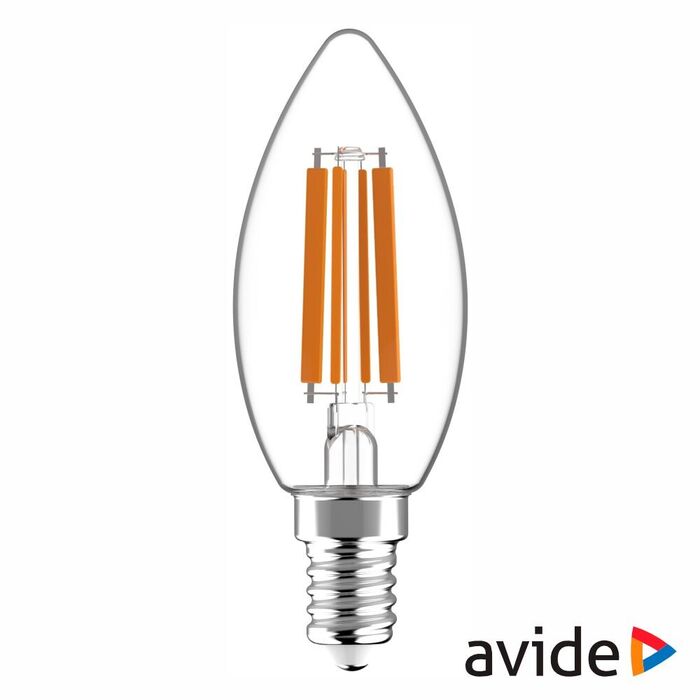 Lâmpada LED E14 Vela Filamento 6.5W 230V 4000k 806lm AVIDE