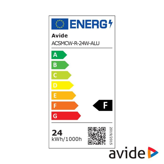 Painel LED 24W 2010lm 6400k 30cm Redondo Superfície - Avide