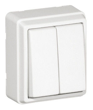 Comutador Escada Duplo 37101CBR Branco Efapel