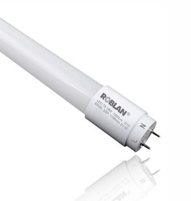 Tubo LED T8 9W 60cm 6500K 990lm 270º Cristal Roblan