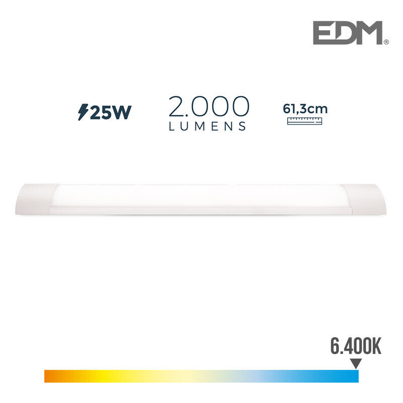 Armadura LED 25w 2200lm 6.400k (61,3cm) EDM