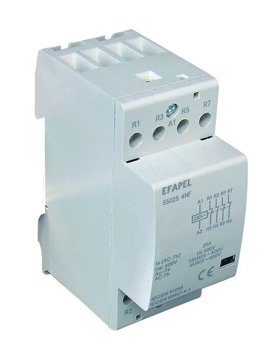 Contactor Tetrapolar 4NA 25A 55025 4NF Efapel