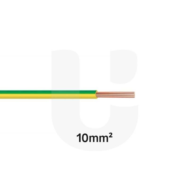 Fio FV 10mm (H07V-K) Verde/Amarelo (metro)