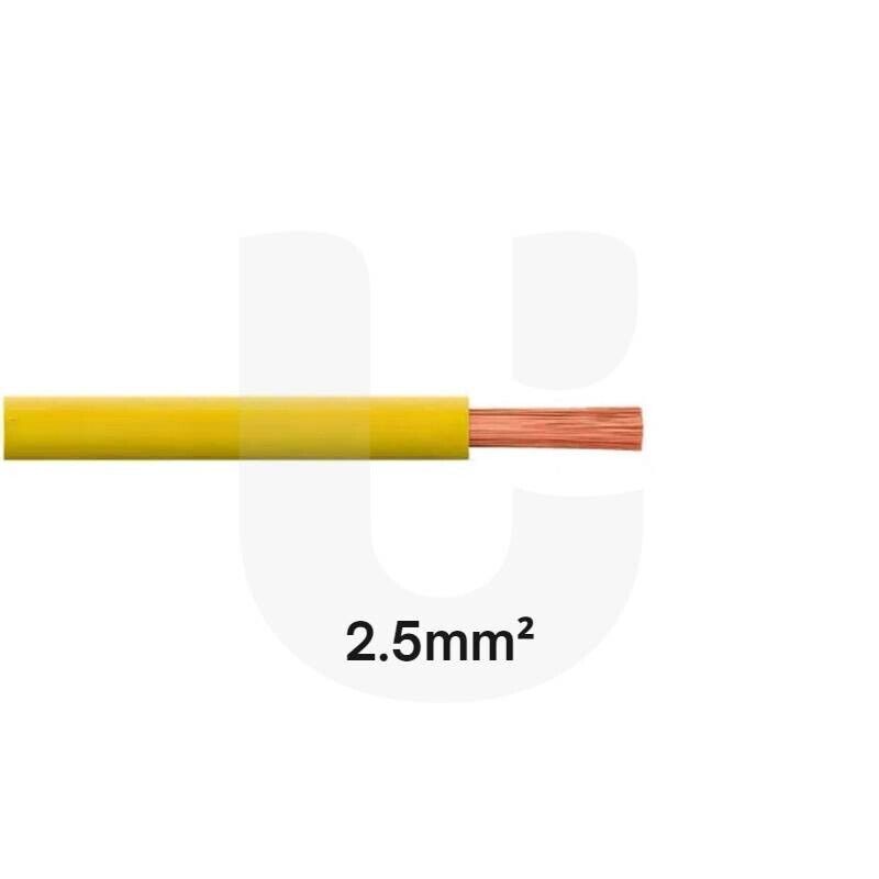 Fio FV 2.5mm (H07V-K) Amarelo (metro)