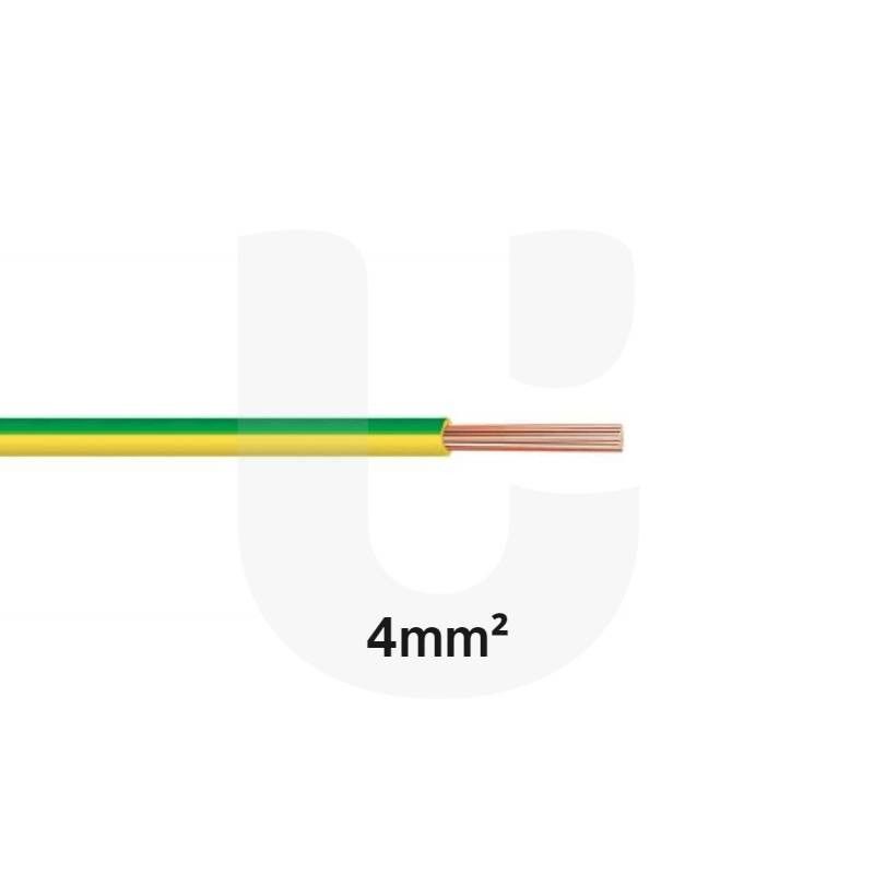 Fio FV 4mm (H07V-K) Verde/Amarelo (metro)